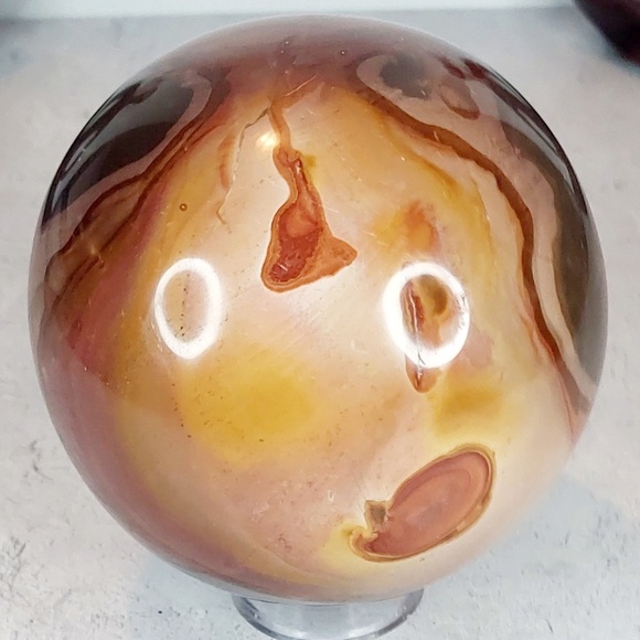 Desert Jasper Sphere | Grounding • Vitality • Connection to Earth - Picture 9 of 11